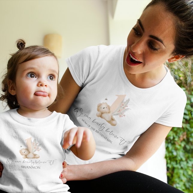 Bear & The Bee Mom Birthday T-Shirt (Creator Uploaded)