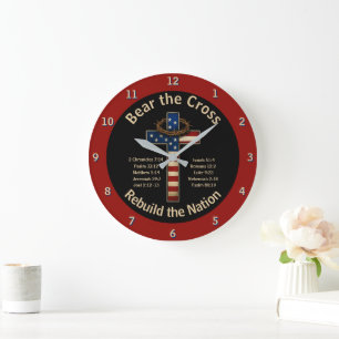 Bear the Cross - Rebuild the Nation Wall Clock