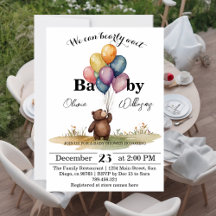 Bear Themed Gender Neutral Baby Shower