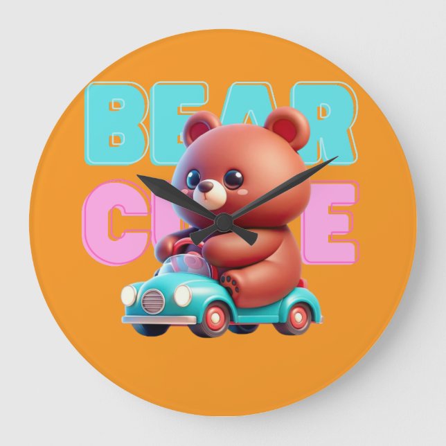 Bear Time Wall Clock (Front)