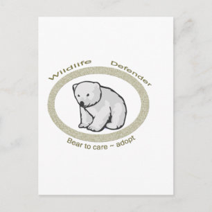 BEAR TO CARE ~ ADOPT POSTCARD