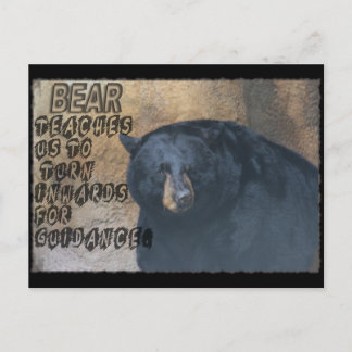 BEAR TOTEM TEACHING - TURN INWARDS POSTCARD