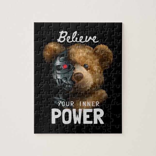 Bear toy half robot. jigsaw puzzle (Vertical)