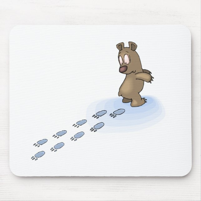 Bear Tracks Mouse Pad (Front)