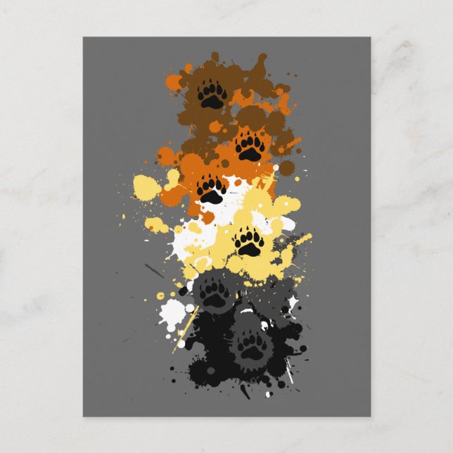 bear tracks postcard (Front)