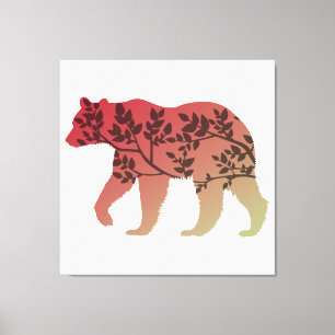 Bear Tree Canvas Print