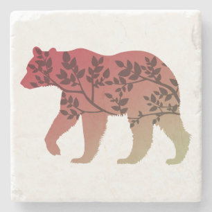Bear Tree Stone Coaster