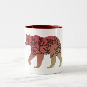 Bear Tree Two-Tone Coffee Mug