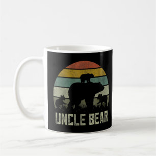Bear Uncle Three Cub Kids Father Day Uncles Coffee Mug