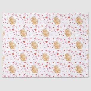 Bear Valentine's Day Tissue Paper