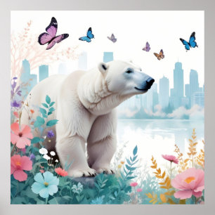 Bear Vintage Animal Nature Environment Decor City