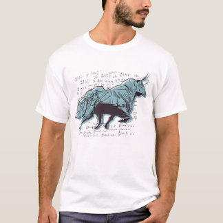 Bear vs Bull Investor Stock Forex Market Trader T-Shirt