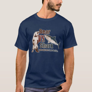 Bear vs. Shark, who will win? T-Shirt
