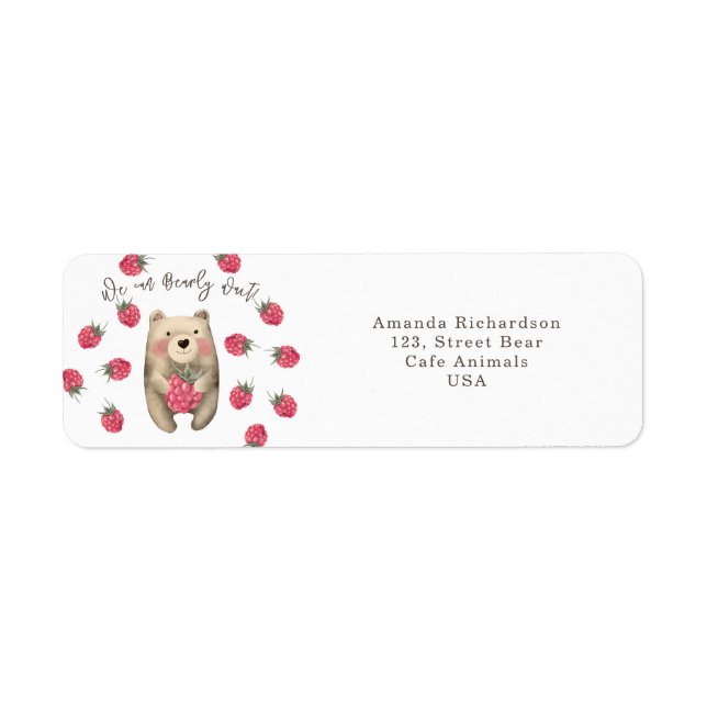 Bear - we can bearly wait baby shower (Front)