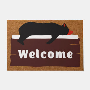 Bear Welcome Mat, Bear Doormat, Bear Lover Gift Doormat