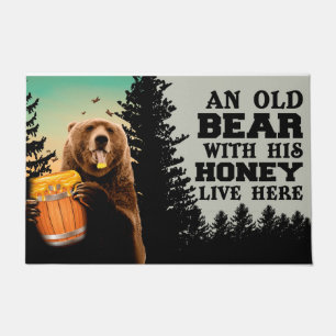 Bear Welcome Mat, Bear Doormat, Bear Lover Gift Doormat