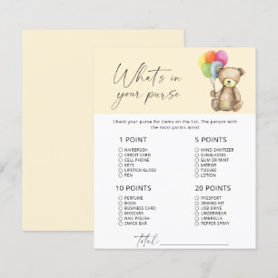 Bear - What's in your purse game