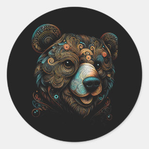 Bear Wildlife Classic Round Sticker