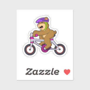Bear with Bicycle & Helmet