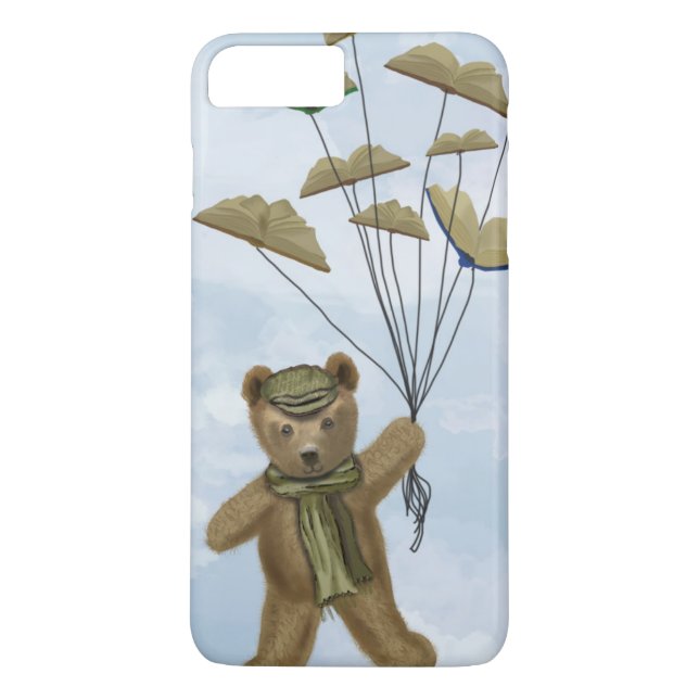 Bear with Book Butterflies 2 Case-Mate iPhone Case (Back)