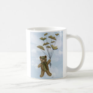 Bear with Book Butterflies 2 Coffee Mug