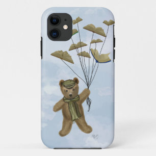 Bear with Book Butterflies 3 iPhone 11 Case