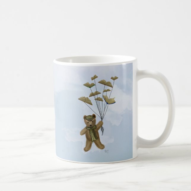 Bear with Book Butterflies 3 Coffee Mug (Right)