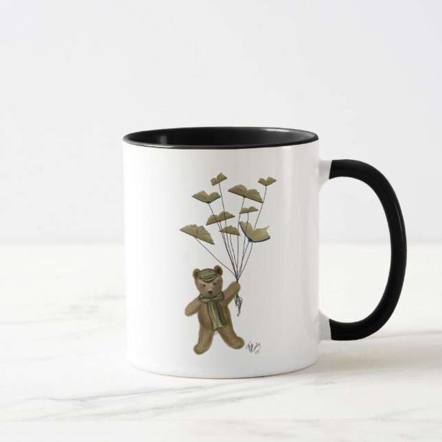 Bear with Book Butterflies Mug (Right)