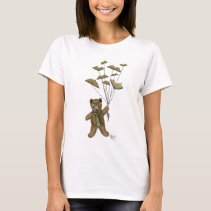 Bear with Book Butterflies T-Shirt