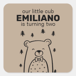 Bear with Bow Tie, Stickers