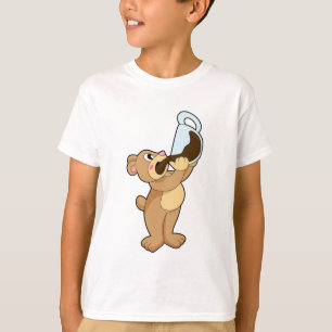 Bear with Coffee Cup T-Shirt