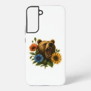 Bear with Flowers Samsung Galaxy Case