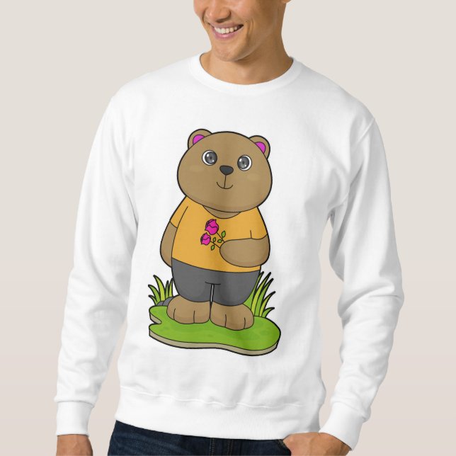 Bear with Flowers Sweatshirt (Front)