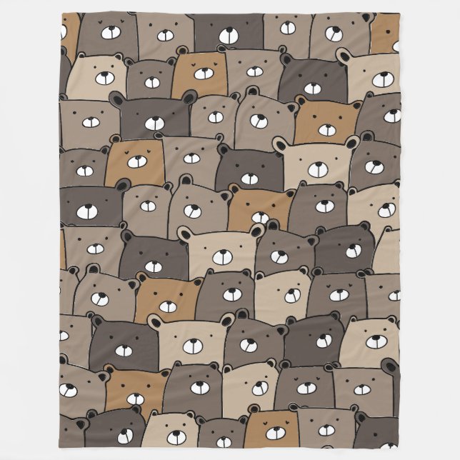 Bear With Me 60x80 Fleece Blanket (Front)