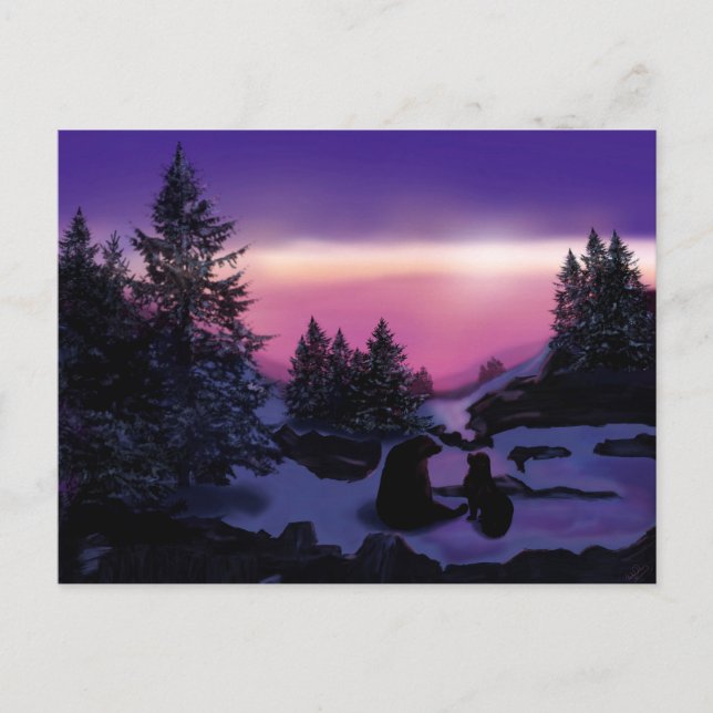 Bear with me Newfoundland Bear Postcard (Front)