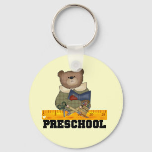 Bear with Ruler Preschool Tshirts and Gifts Keychain