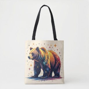 Bear with Stars Tote Bag