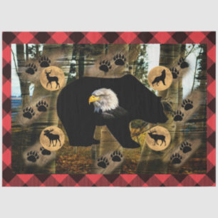 Bear Wolf Elk Moose Deer Eagle Tissue Paper