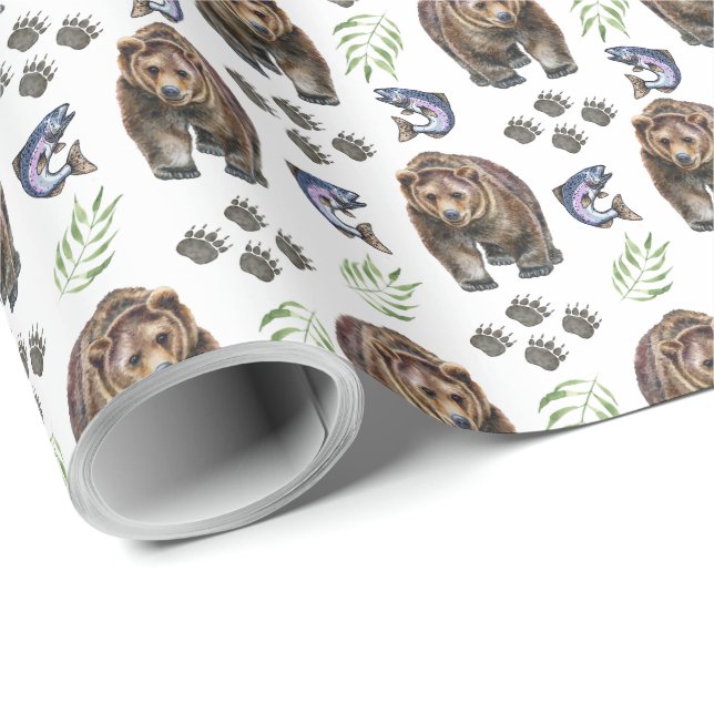 Bear Wrapping Paper (Roll Corner)