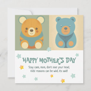 Bear-y Crazy Love : Carte Fête des Mères