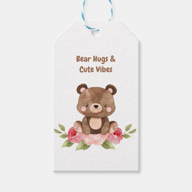 Bear-y Hugs and Cute Vibes Gift Tag (Front)