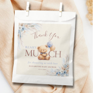 Bear-y Much Teddy Bear Baby Shower Thank You Favour Bag
