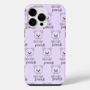Bear-y Personalized: Customizable Light Purple  iPhone 14 Pro Max Case