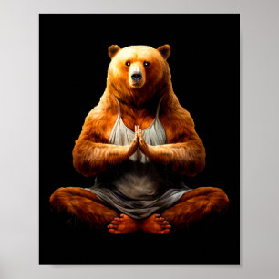 Bear Yogi Poster