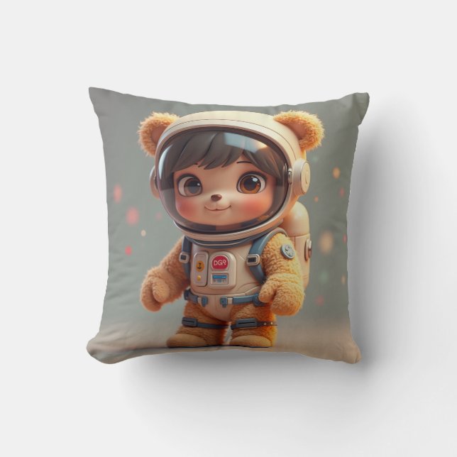Bearastron Throw Pillow (Front)