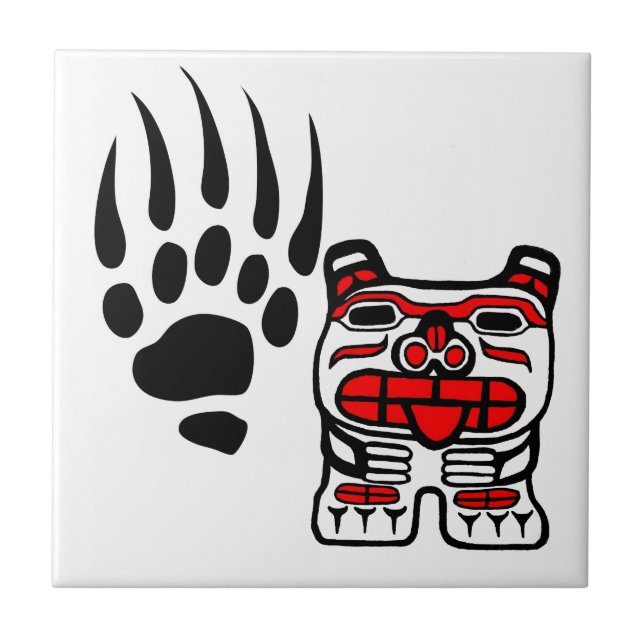 bearclaw, Haida bear Tile (Front)