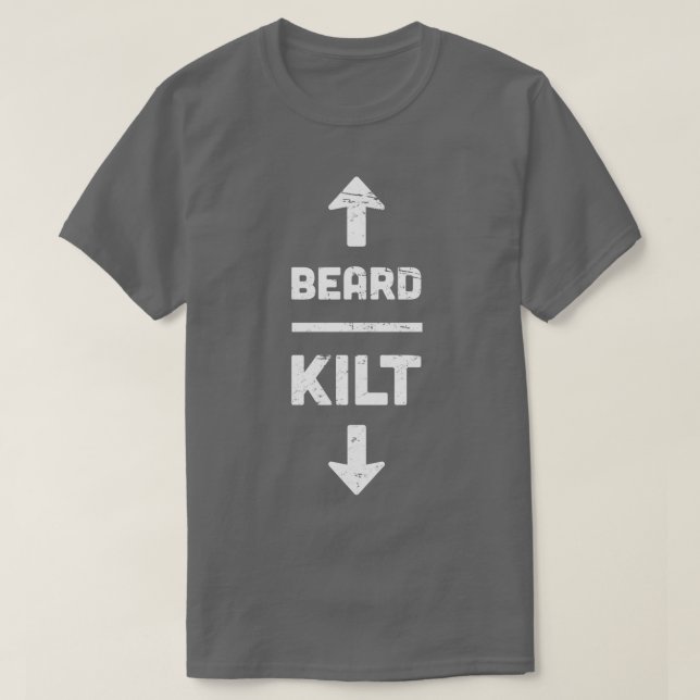 Beard amp Kilt Scottish Design T-Shirt (Design Front)