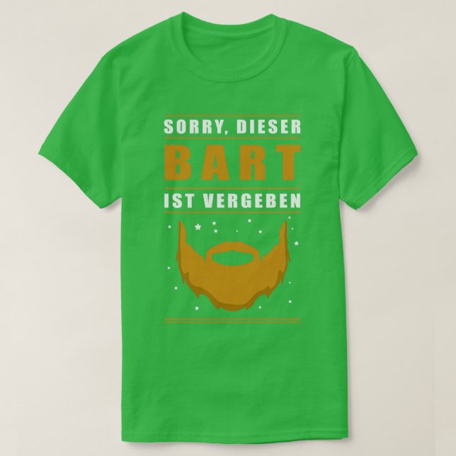 Beard Bearded Gift T-Shirt (Design Front)