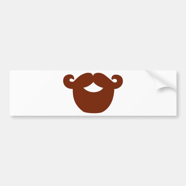 Beard Bumper Sticker (Front)