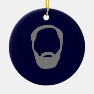 beard ceramic ornament